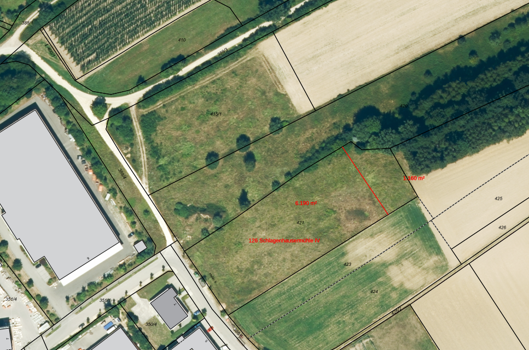 Lageplan Gewerbegrund Schlagenhausermühle