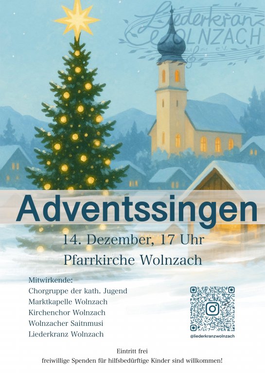Adventssingen Plakat 2025 Adventssingen Plakat 2025
